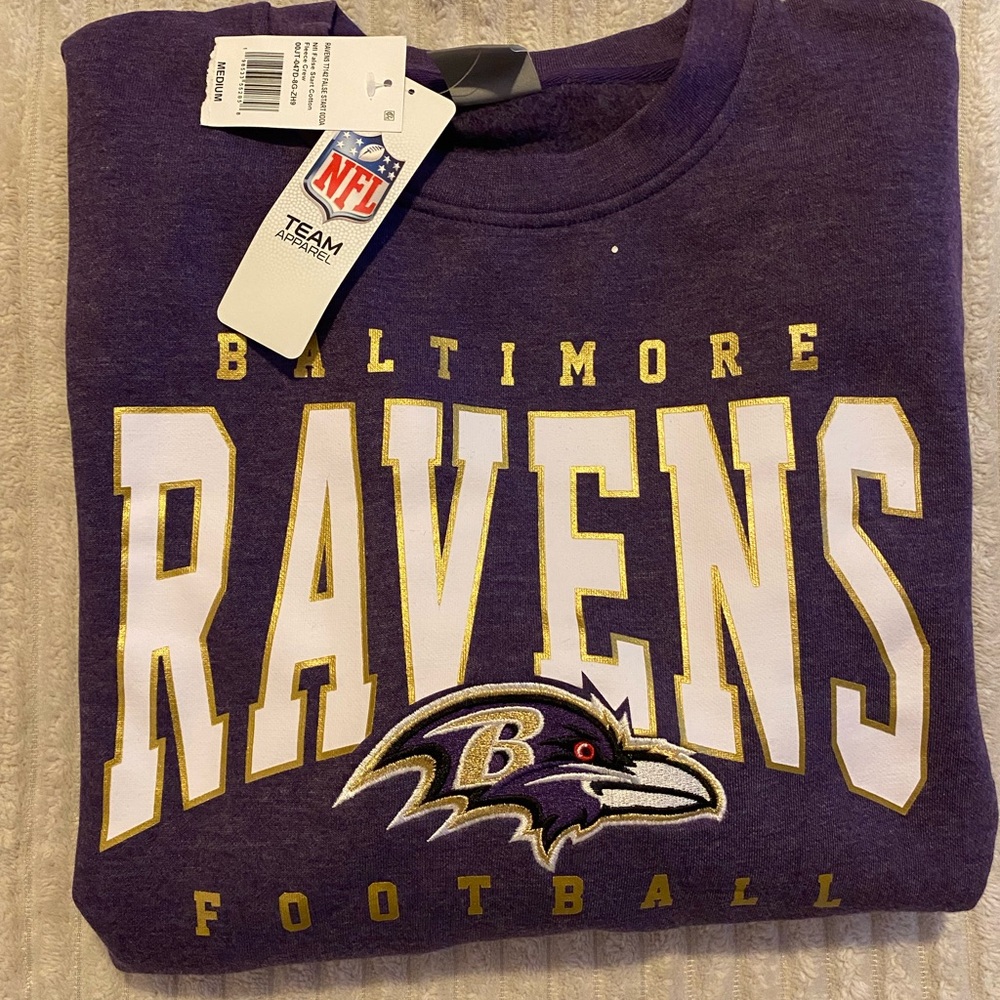 BRAND NEW Baltimore Ravens crew neck Brand New